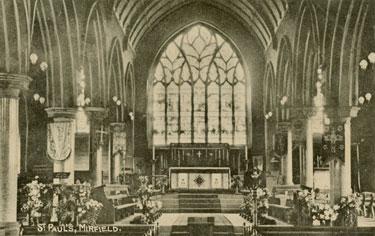 St. Paul's Church, Mirfield - interior view.