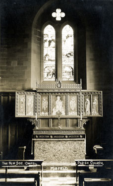 St. Mary's Parish Church, Dunbottle Lane/Church Lane, Mirfield - interior view of the New Side Chapel.