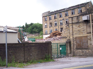 Moorbrook Mill, New Mill, Huddersfield - demolition.