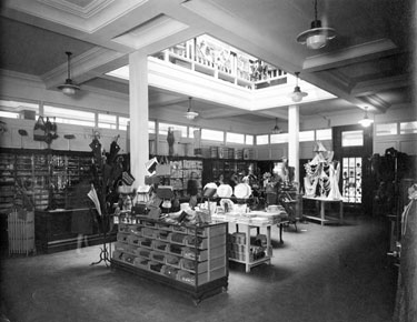 Alfred Kaye Drapers Ltd. - interior view of the ground floor. 