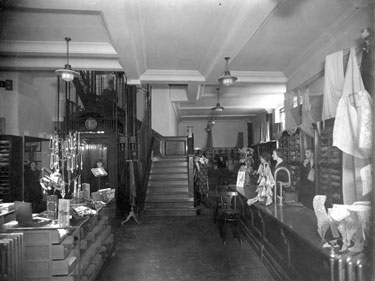 Alfred Kaye Drapers Ltd. - interior view of the ground floor.