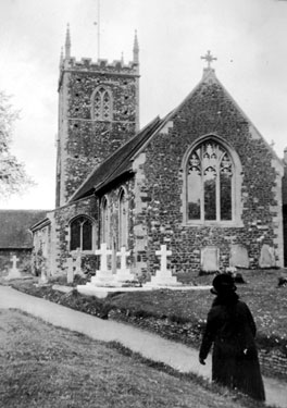 Photo Album Containing Various Images: Sandringham Village Church.
