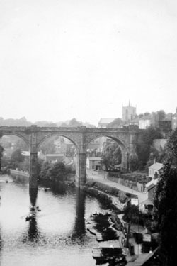 Photo Album Containing Various Images: Knaresborough Viaduct and Riverside, North Yorkshire.