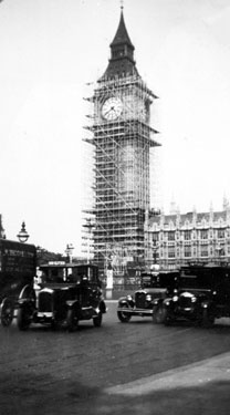 Photo Album Containing Various Images: "Big Ben" - Clock Tower, Palace of Westminster, London. 