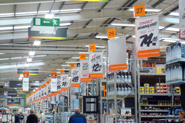 B&Q, Leeds Road Retail Park, Huddersfield. Retail, 1st Prize Winner: "A Moment in Time, Kirklees, the Inside Story" PHOTOGRAPHIC COMPETITION 2008 – Interiors.