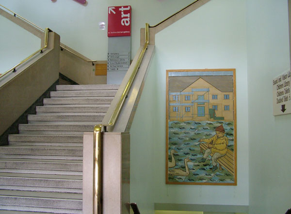 Stairway Leading to the Art Gallery, Princess Alexandra Walk, Huddersfield. Non-Winning Entries. "A Moment in Time, Kirklees, the Inside Story" PHOTOGRAPHIC COMPETITION 2008 – Interiors. 