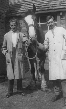 Jack Kavanah and Sonny Coates with Horse - Berry Brow, Huddersfield.