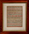 View: ksp00032 A framed sampler signed Eliza Spivey, 1834. Alphabet, numbers and verse taken from Dr Isaac Watts' 'Divine and Moral Songs for Children'.